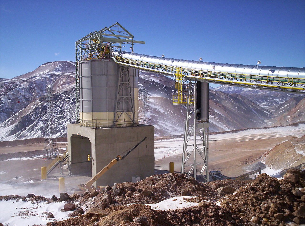 Producción minera en la cordillera de San Juan